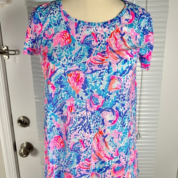 Lilly Pulitzer Women's Top in Blue and Pink (XS) - Picture 1 of 9